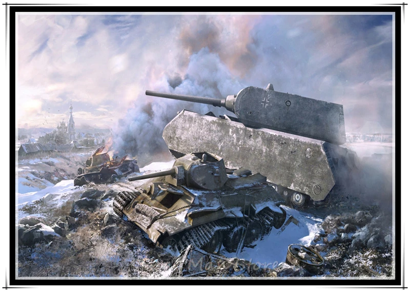 Постеры World of Tanks для игр высококачественные настенные наклейки печатная бумага с