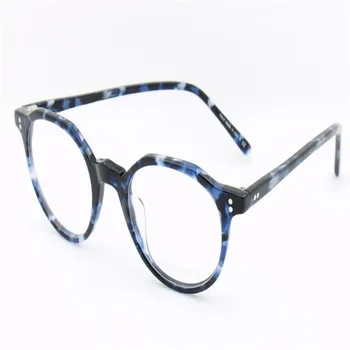 

Brand Design Retro Unisex Fashion Acetate Full Rim Aspherical Lens Optical Eyewear Frame Black Anti-fatigue Reading Eyeglasses