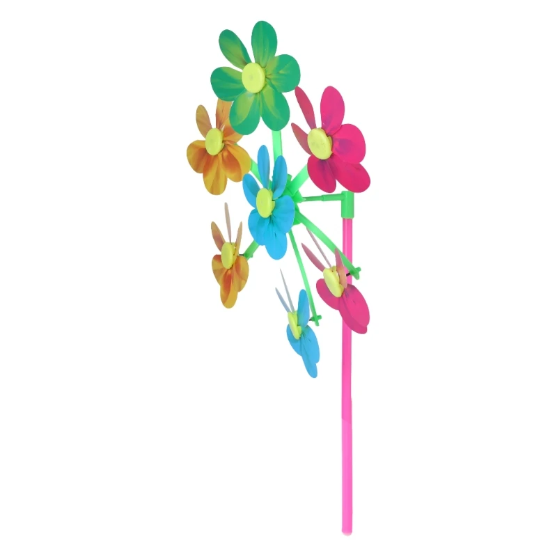 Цветочный узор Spinner ветер ветряная мельница детские игрушки Сад Двор украшение