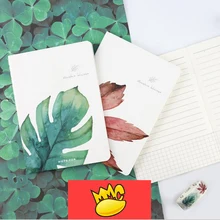 "One Leaf" мини-блокнот, набор из 4 милых бумажных блокнотов, планировщик, карманный блокнот для школы, учебы, путешествий