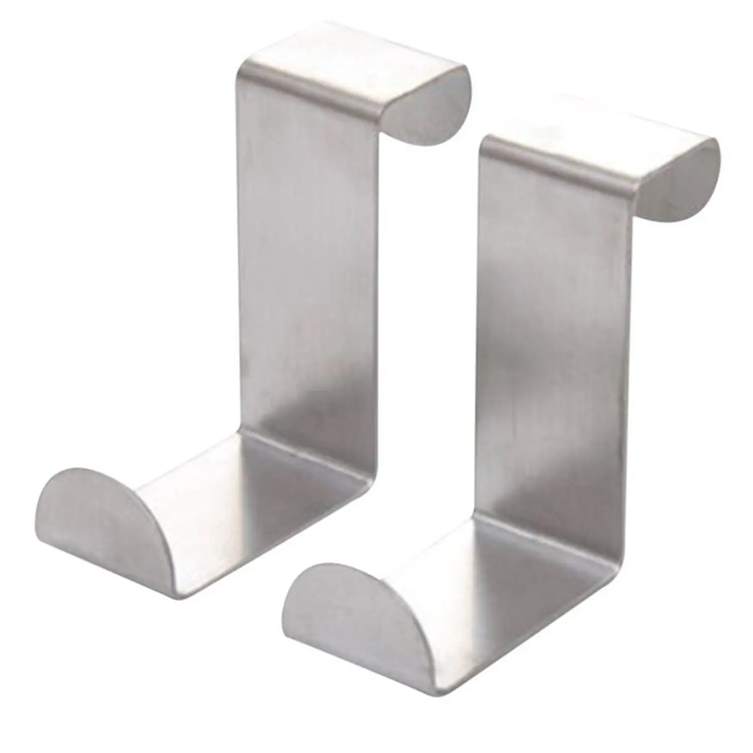 

NEW 2PC Back Door Hook Stainless Steel Kitchen Cabinet Clothes Hanger Home Storage Hanger Organizer Hooks For Hanging Silver