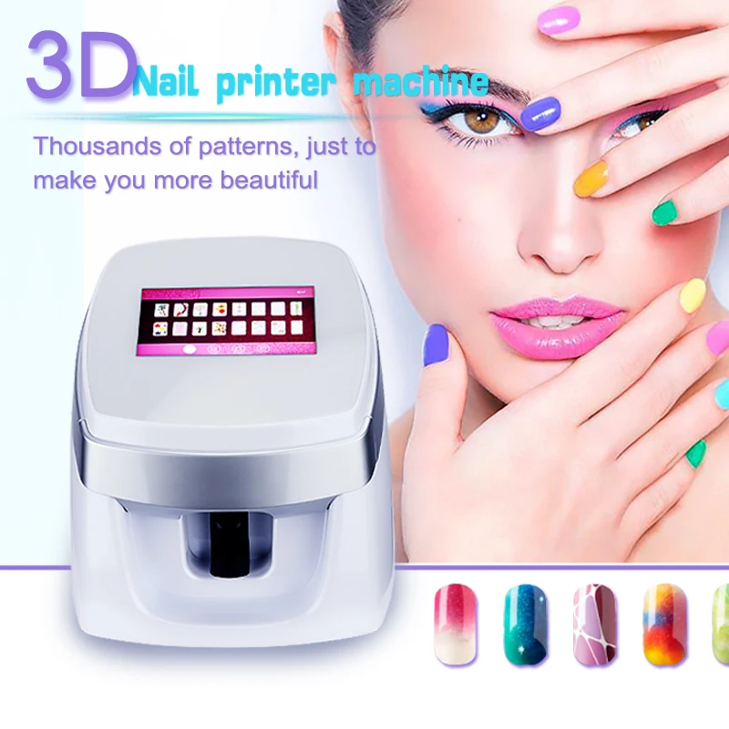 

Newest Digital Nail Machine Art Flower Printer 3D Automatic Nail Printer With Cheap Price
