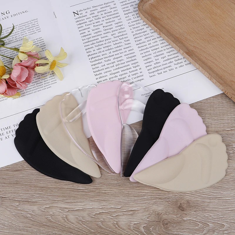 Velishy New Hot Silicone Gel Forefoot Pads for Women High Heel Insert Pad Shock Absorption Shoes Cushion Insole Massage Insoles