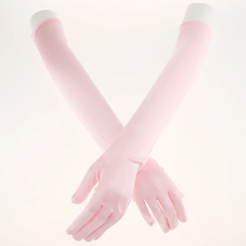 Fashion Stretch Long Finger Gloves Wedding Bridal Opera Party Prom Fancy Corset Evening Dress stretchy comfortable Gloves