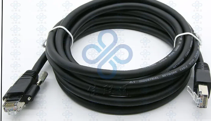 5 м RJ45 разъем с CAT6 8P8C круглый Gigabit Ethernet Сетевой Кабель для Basler _ Точка Серый CCD Imaging