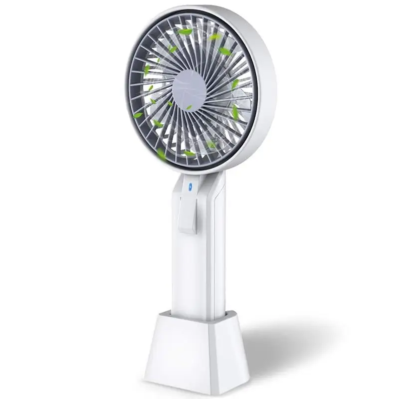 

Portable Fan Battery Operated Desk Fan Usb Small Fan Rechargeable Hand Fan,5 Speed Electric Personal Fan With Base Strong Wind