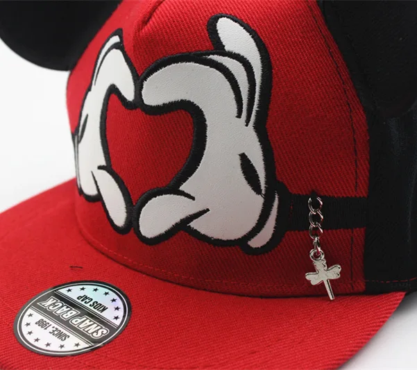 New Cartoon Cute Mickey Baseball Cap Big Ear Mouse Snapback Hats Children Kids Brand Hip-hop Cap Bone Gorra Chapeau