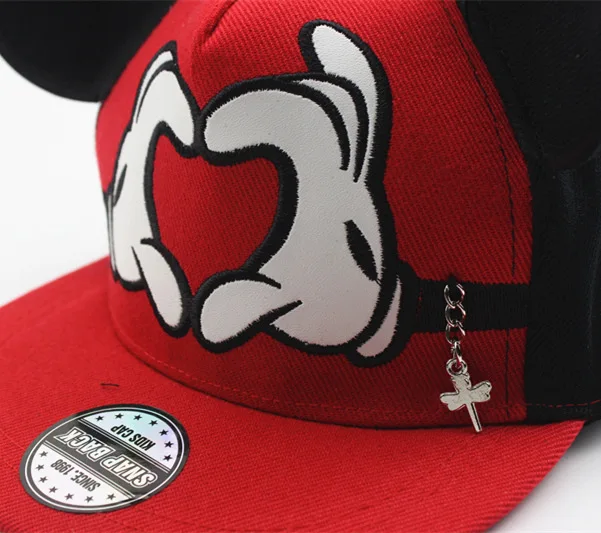 Милая шапка Микки шляпа с большими ушами мышь Snapback шапки для детей брендовая в
