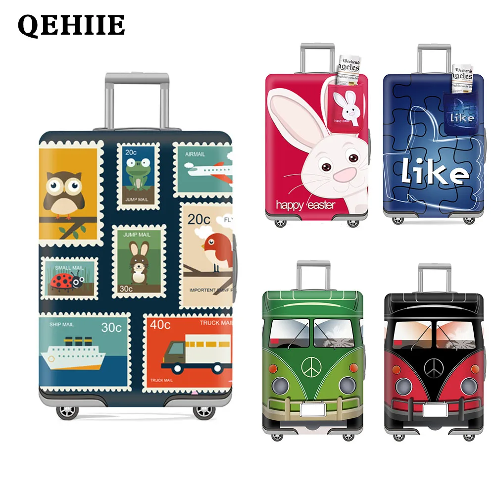 

Elastic Luggage Cover Cartoon Waterproof Travel Case Dust Cover tourism Luggage cover Trolley case cover case Travel accessories