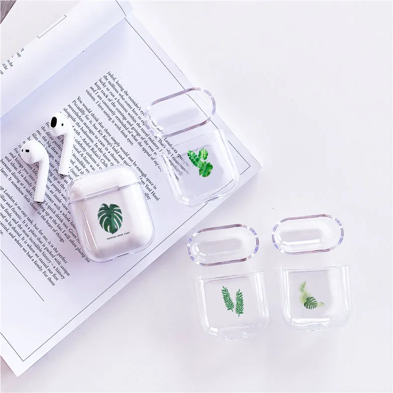 

LAUGH LIFE Transparent Luxury Earphone Case For Airpods Case Hard Earphone Protective Cover For Airpods Accessories Charging Box