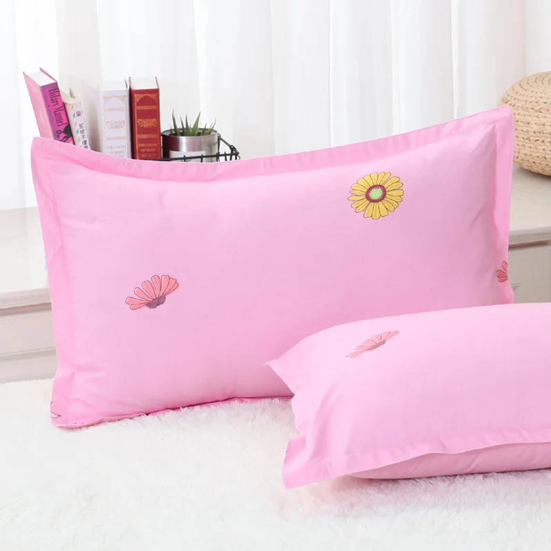 

2 pcs Sanding pillowcases Bedroom pillow cover 20 color 75 CM*50 CM Ventilation Washable