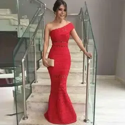 Элегантное красное, черное, бежевое платье в обтяжку, высококачественное жаккардовое длинное платье на одно плечо, коктейль со
