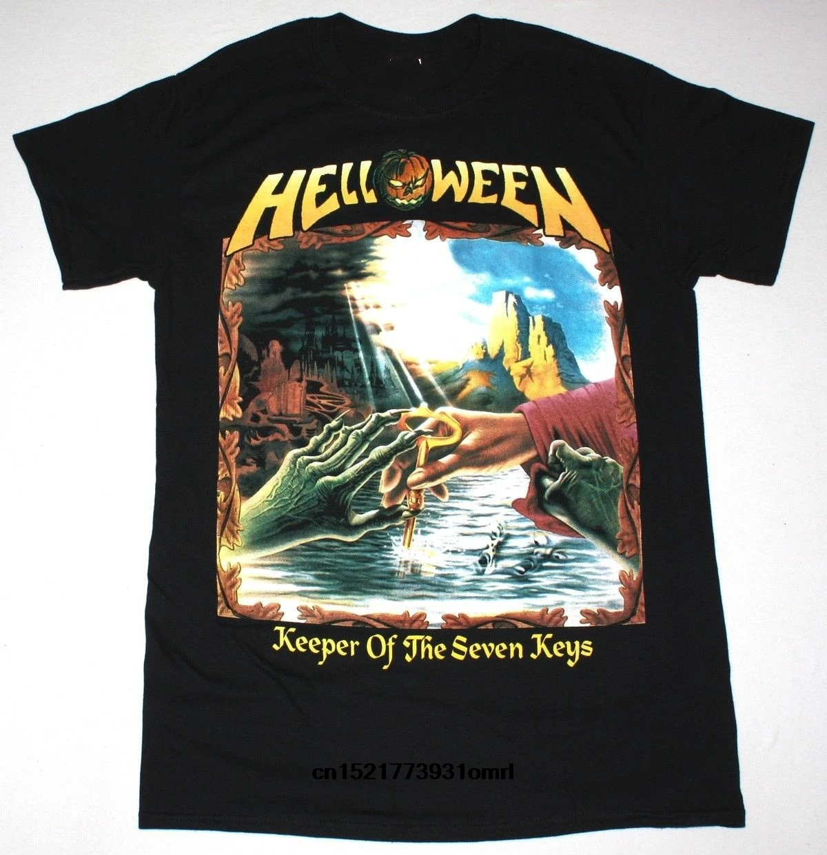 Возьмите Для мужчин футболка Подробная информация о HELLOWEEN Хранитель Семь ключей