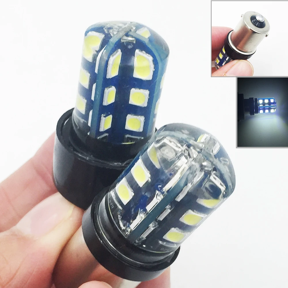 

Автомобильные светодиодные лампы YSY S25T20 1156Ba15s 1157Bay15d 7440/7443 24SMD для универсальных автомобильных стоп-сигналов, стояночных огней, стробоскопических ламп белого цвета 50X
