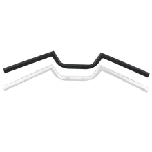 7/" 22 мм руль мотоцикла ручное управление тяга хром/черный для Honda Yamaha Triumph Ducati Универсальный