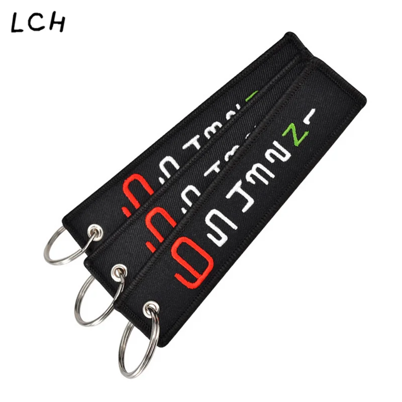 

Bijoux 6 5 4 3 2 N 1 Launch Key Chain Keychain for Motorcycles and Cars Stalls Tag Cool Embroidery Chain Keychain