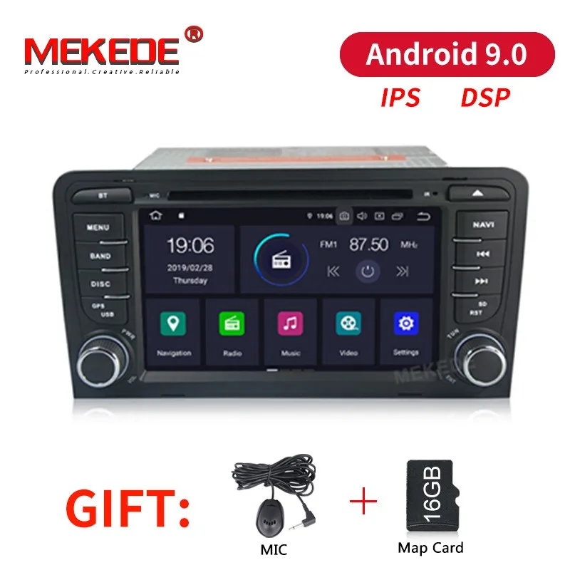 

MEKEDE Android 9.0 CAR DVD GPS For Audi A3 8P 2003-2012 S3 2006-2012 RS3 Sportback 2011 multimedia player stereo radio IPS DSP