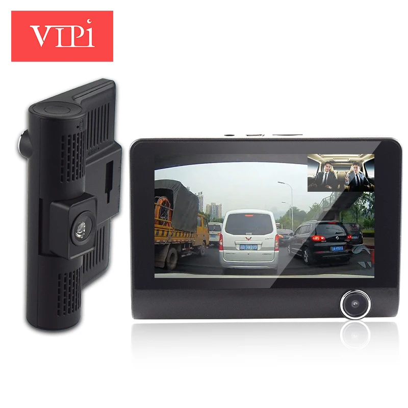 

4.0 inch HD Dual Lens Car DVR Inside Vehicle Monitoring Camera Night Vision DVRs Recorder Video Registrator Dash Cam Camcorder