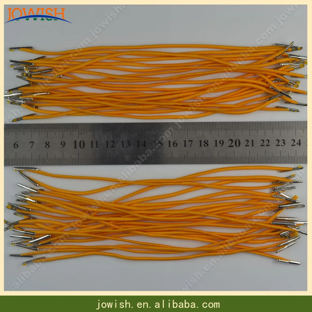 100 шт в партии белый/желтый 18 см полиэфирные шнуры застежка тянущийся шнур с металлическими зубцами эластичная веревка для маски