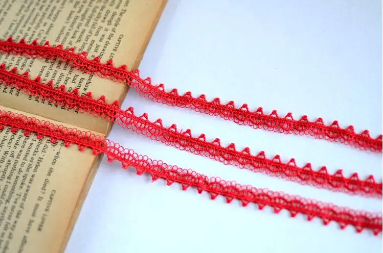 3 метра красный хаки Белый Черный Бежевый кружевная тесьма ткань отделка ленты DIY Швейные материалы ручной работы для поделок
