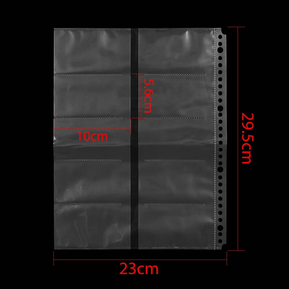 2/5 шт. 30 отверстиями с отрывными листами прозрачный файл листы протекторы A4 с двух сторон 20 коллекция карт сумка спиральная записная книжка планировщик