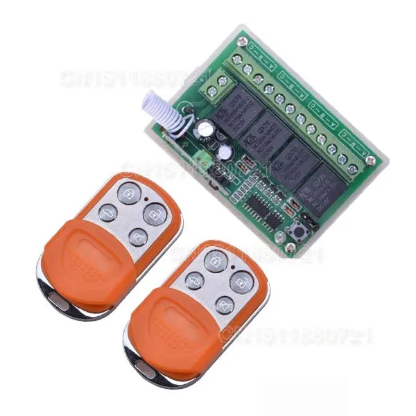 

NEW DC12V 4 CH RF Wireless Remote Control System / Radio Switch Transmitter/Receiver Momentary Toggle Latched For Light Lamp