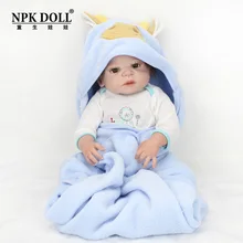Full Silicone Reborn Baby Dolls 22 Inch New Fashion 55cm Realistic boy doll Lifelike Interactive Baby