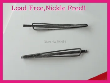 

20PCS 7.0cm 2.75" antique silver plain single prong metal bobby pin with smooth tips,nickle free,lead free