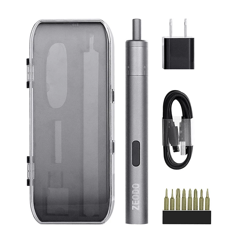 

Mini Micro USB Lithium Battery Rechargeable Screwdriver Home DIY Power Tools 800mA 3.7V 8pcs bits Electric Mini Screwdriver