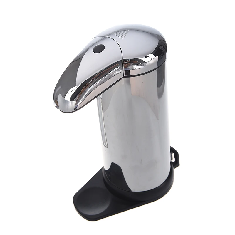 

Base Wall Mounted Stainless Steel Automatic Infrared Smart Sensor Soap & Sanitizer Dispenser Touch-free Kitchen Bathroom Silve