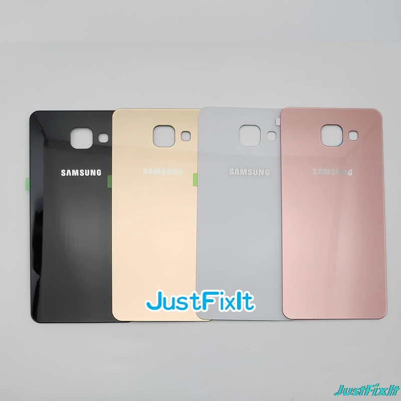 Для SAMSUNG Galaxy A5 2016 A510 A510F A510H Задняя крышка батареи Дверь стеклянная корпуса замена