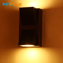 Внешние Настенные светильники 6 W 10 W светодиодный настенный светильник Открытый Водонепроницаемый IP65 двери гаража Настенные светильники Гостиная крыльцо Сад лампы 85-265 V