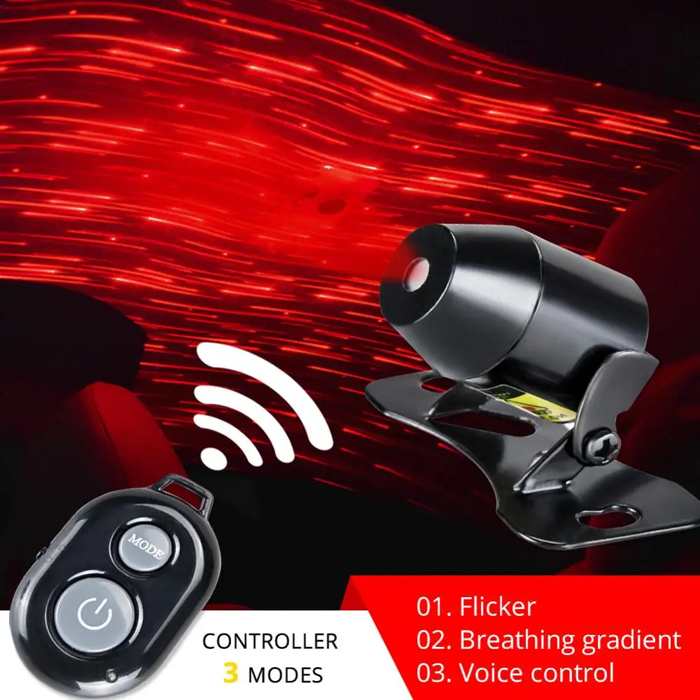 ACEERSUN USB LED Автомобильный атмосферный окружающий звездный свет DJ RGB цветная