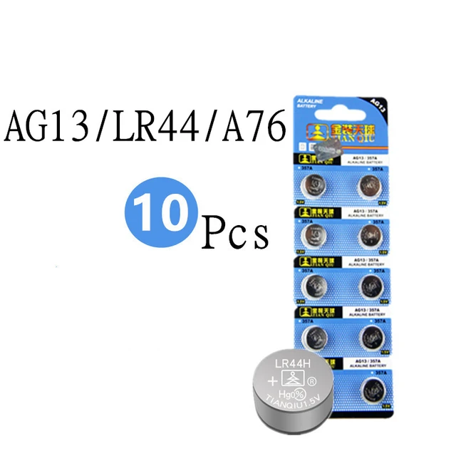 10-50pcs 1.55V AG13 Coin Cell Battery RW82 SR1154 SP76 LR44 357 357A S76E  G13 Alkaline Button For Watch Electronic Remote - AliExpress