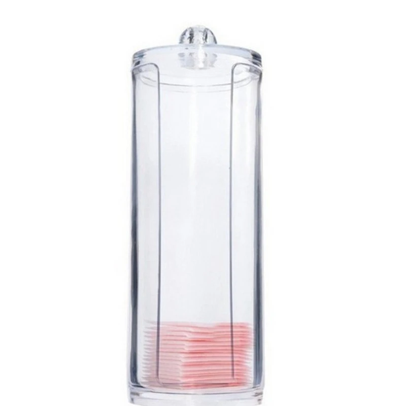  Acrylic Cotton Swabs Organizer Box Cosmetic Q-tip Storage Holder Makeup Cotton Pad Dispenser Contai