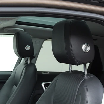 

Car Styling 4PCS ABS Matte Interior Seat Headrest Adjustment Cover Trim For Land Rover Range Rover Velar 2017 2018