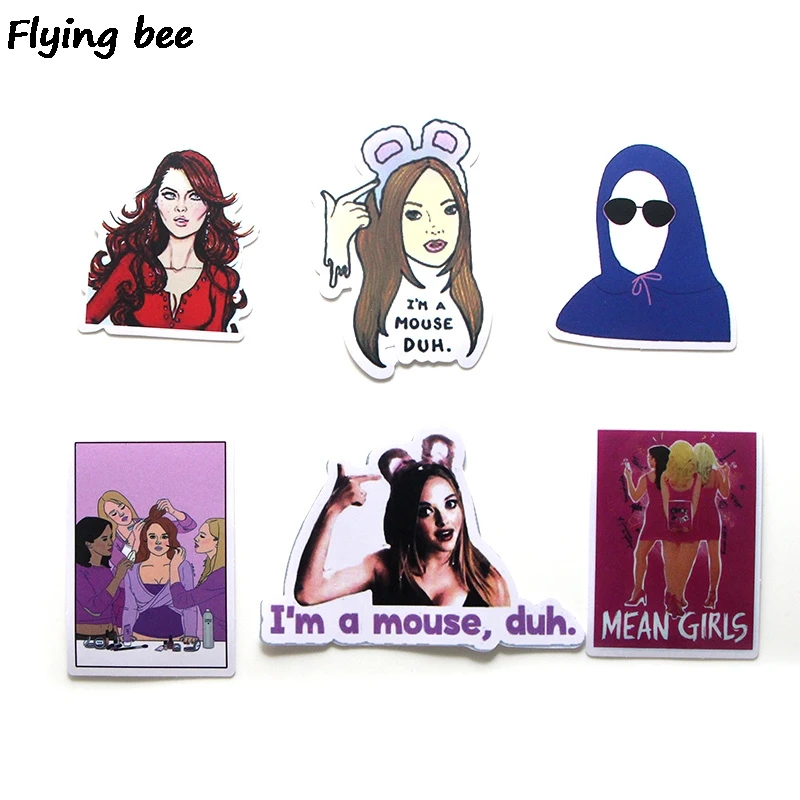 Flyingbee 20 шт. модные Стикеры из фильмов для девочек Скрапбукинг наклейка DIY Дорожный