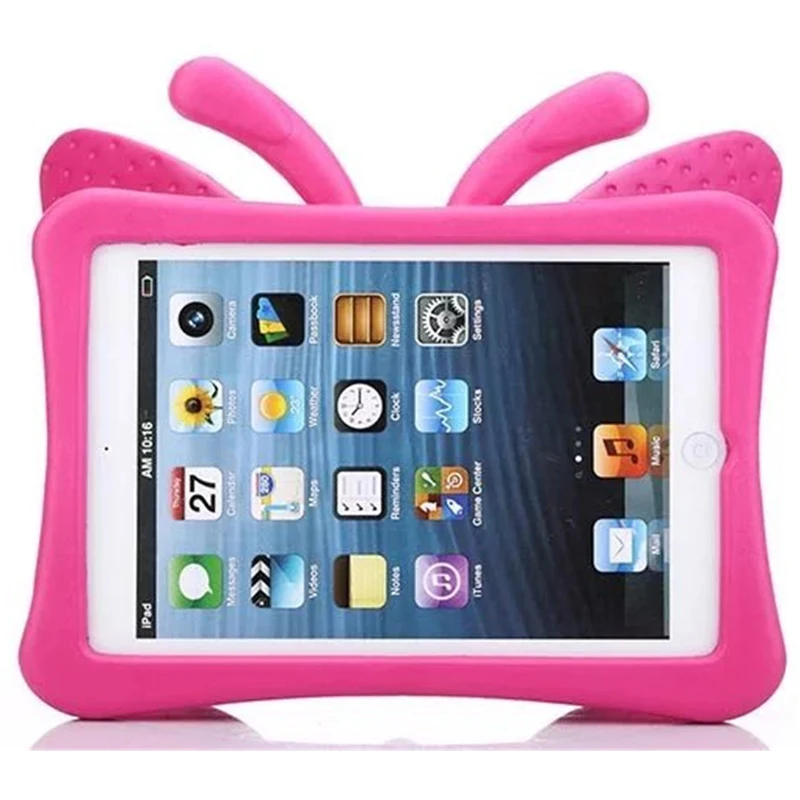 Детский безопасный чехол для iPad mini 1 2 3 4 3D мультяшный Бабочка Стенд