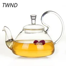 700CC стеклянный чайник Китайский кунг-фу чайник с заваркой термостойкая посуда для напитков 21,5