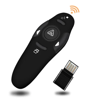 

2.4GHz Wireless Presenter Red Laser Pointers Pen USB Receiver RF Remote Control Page Turn PPT Powerpoint Presentation