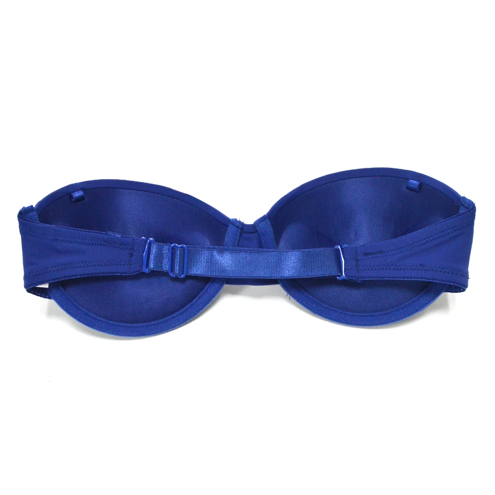 Новый 70 75 80 85 90 A B C D пикантные Push Up Plunge синий бюстгальтер Нижнее Бельё для девочек