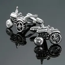 XKZM мужские ювелирные изделия Запонки в форме тракторов оптом и в розницу серебро Цвет Медь фермерский автомобиль дизайн лучший подарок для мужчин