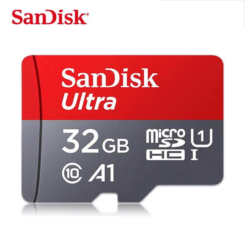 Карта памяти SanDisk A1, 200 ГБ, 128 ГБ, 64 ГБ, 98 МБ/с./с, 32 ГБ, Micro sd карта, класс 10, UHS-1, флеш-карта, память Microsd, TF/sd карта s для планшета - Емкость: 32GB