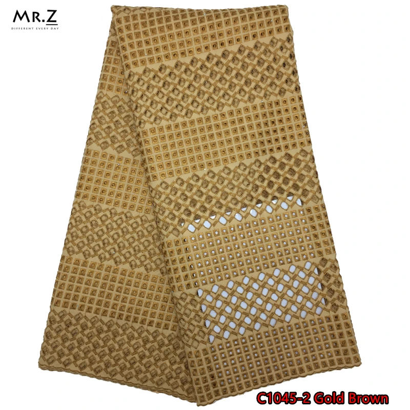 

Mr.Z High Quality Swiss Dry Lace In Switzerland Embroidered African Laces Fabric Cotton Nigerian Big Lace Fabric With Stones