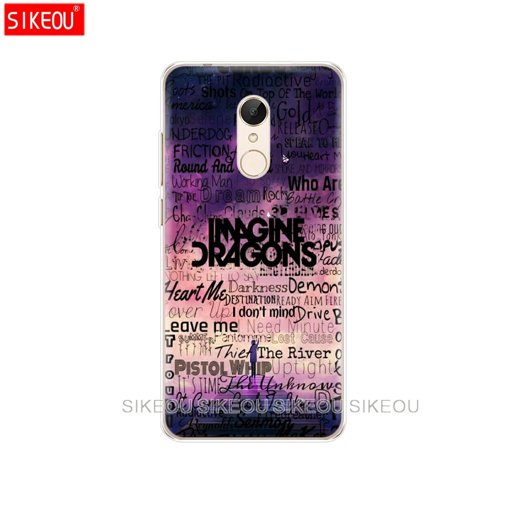Силиконовый чехол для телефона Xiaomi redmi 5 4 1s 2 3 3s pro PLUS note 4X 4A 5A imagine dragons night