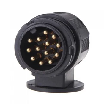 

13-Pin Trailer Plug 13-Pole Wiring Connector 12V Towbar Towing Caravan Truck Plug N Type Trailer End Plastic