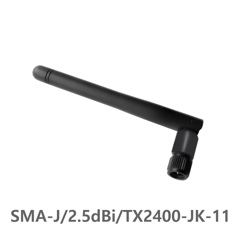 

TX2400-JK-11 2.4GHz SMA-J interface 50 Ohm impedance less than 1.5 SWR 2.5dBi gain high-quality omnidirectional antenna