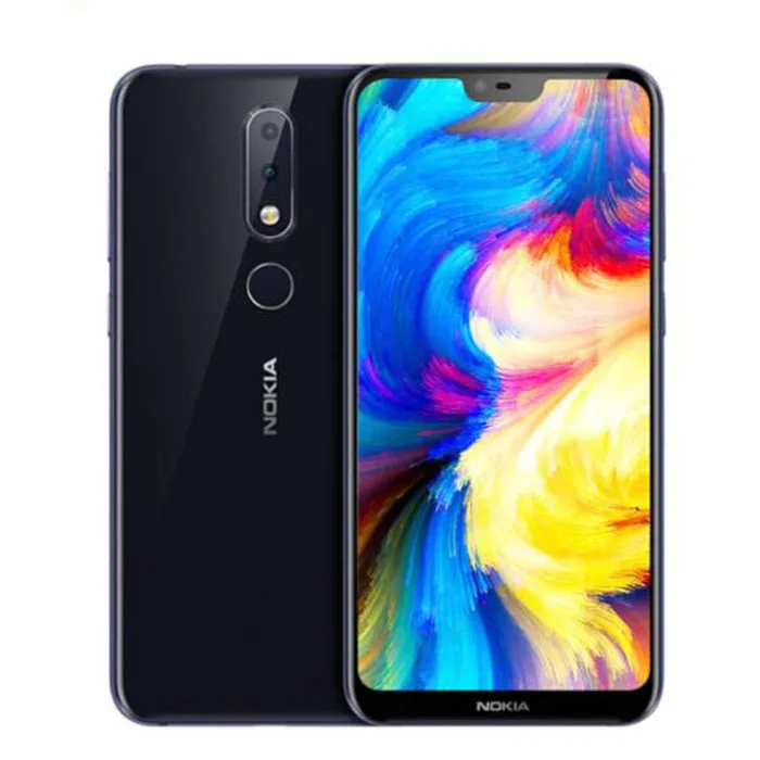 Смартфон Nokia X6 2018 Android one 3060 мАч 5 8 МП 3 камеры две sim карты LTE отпечаток пальца дюймов