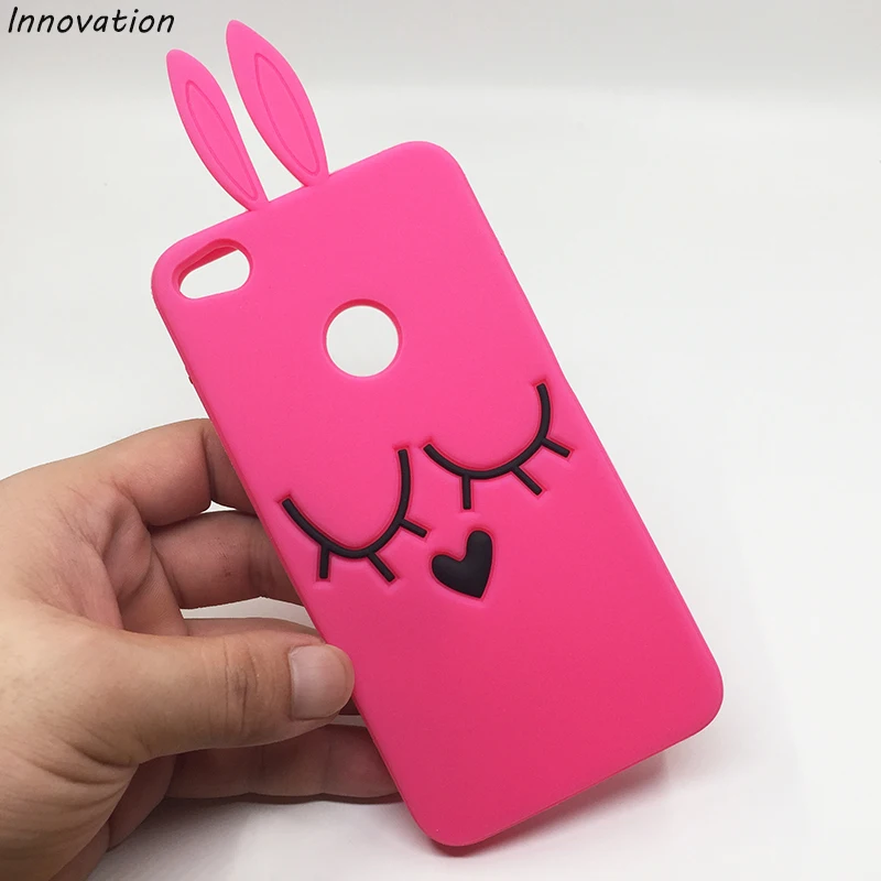 

Innovation 3D Cute Rabbit Ear Case For Huawei P8 Lite 2017 Soft Silicon Phone Cases For Huawei Honor 8 Lite 5.2" Cute Girl Cover