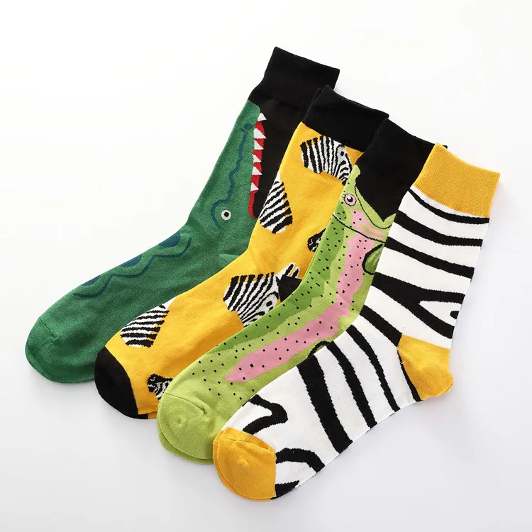 7 Colors Women Happy Socks High Quality Combed Cotton Flamingo/Crocodile/Zebra Animals Funny Casual Sock 1 Pairs 7 Colors Women Happy Socks High Quality Combed Cotton Flamingo/Crocodile/Zebra Animals Funny Casual Sock 1 Pairs